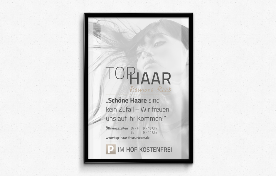 Plakat Top Haar Friseurteam